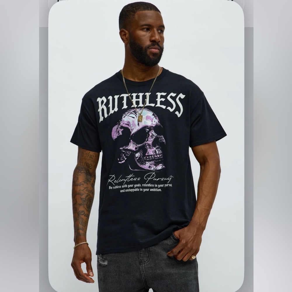 Ruthless Pursuit Positive Goals - Black Short Sleeve Tee